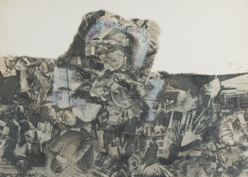 Vagrich Bakhchanyan. Untitled, 1969. Transfer process on paper. Zimmerli Art Museum at Rutgers. Norton and Nancy Dodge Collection of Nonconformist Art from the Soviet Union. Photograph: Alexei Zagdansky/AZFilms.