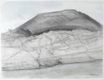 Wilhelmina Barns-Graham. Ruta de los Volcanes, Lanzarote, 1989. Pencil and wash on paper, 57 x 75.5 cm. Courtesy of Art First, copyright Barns-Graham Charitable Trust.