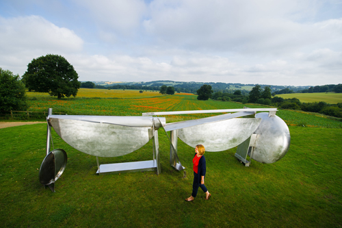 Anthony Caro. Double Shot, 1987/93. Installation view of Caro in Yorkshire at Yorkshire Sculpture Park. Photograph: Jonathan Pow. Image courtesy of Barford Sculptures Ltd.