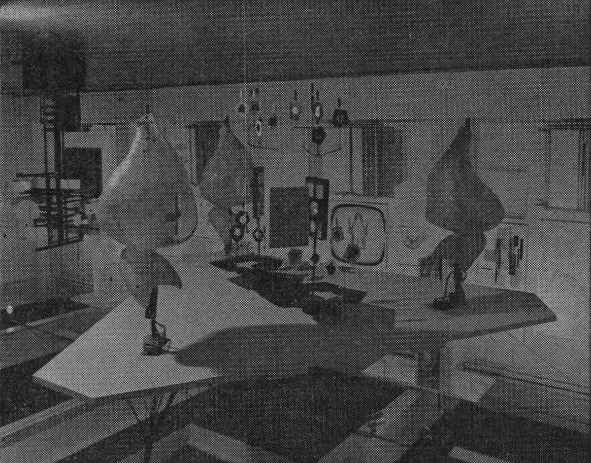 Installation shots of the Cybernetic Serendipity exhibition at the Institute of Contemporary Arts. 'Cybernetic Serendipity'—Getting rid of preconceptions. Studio International, Vol 176, No 905, November 1968, p. 177.