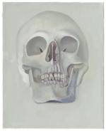 Peter Dreher. Skull, 2015. Oil on canvas, 25 x 20 cm.