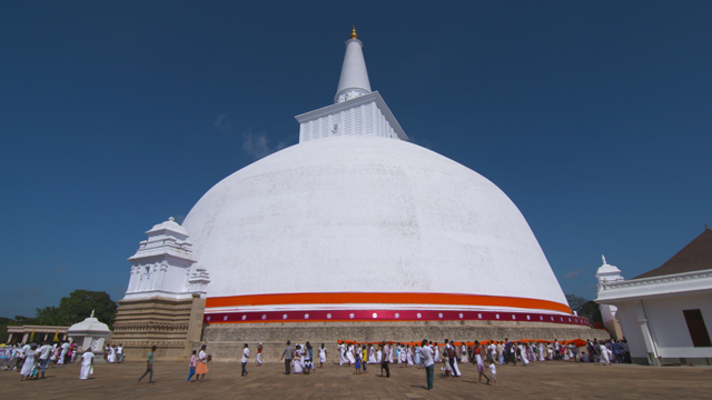Film still. The Texture of Practice: Sri Lanka’s Great Stupa. Filmmaker Stanley J. Staniski.