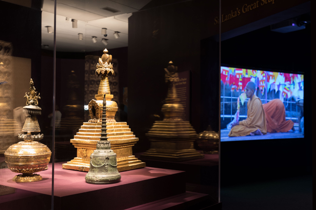 Encountering the Buddha: Art and Practice Across Asia. Gallery view, Arthur M. Sackler Gallery at the Smithsonian Institution, Washington DC. Image courtesy of Freer | Sackler staff.