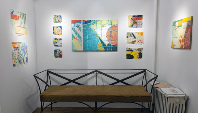 Shelley Himmelstein: Soccerscapes – FIFA World Cup Series. Installation view. Photograph courtesy of Figureworks Gallery.