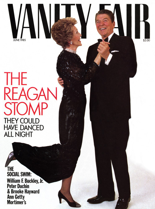 Vanity Fair cover, Photograph: Harry Benson, 1985. Vanity Fair © Conde Nast Publications.