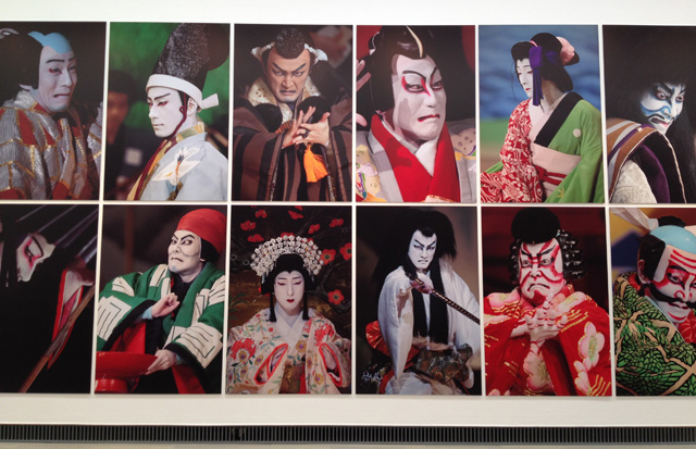 Kishin Shinoyama. Kabuki actors. Gallery view, Yokohama Museum of Art, Japan, 2017.
