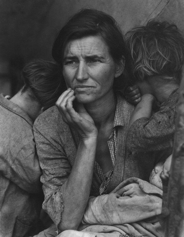 Dorothea Lange. Migrant Mother, Nipomo, California, 1936. © The Dorothea Lange Collection, the Oakland Museum of California.