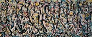 Jackson Pollock. Mural, 1943. Oil and casein on canvas, 242.9 x 603.9 cm. Gift of Peggy Guggenheim, 1959. University of Iowa Museum of Art. Reproduced with permission from The University of Iowa.