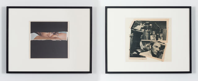 John Stezaker. Untitled (Photoroman), 1977. Collage. Diptych paper: (left) 9 x 9in (22.8cm x 23.2 cm); (right) 10.75 x 9.75 in (27.2cm x 24.7cm). Courtesy of the artist and Petzel, New York.