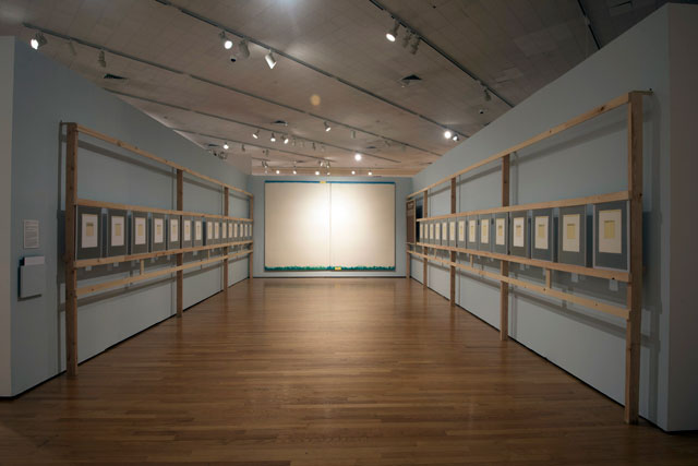 Ilya Kabakov. The Great Axis, 1984. Installation. Installation View: Thinking Pictures: Moscow Conceptual Art at the Dodge Collection at the Zimmerli Art Museum at Rutgers. Photograph: Peter Jacobs.