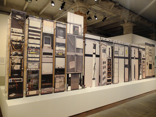 Simon Denny. Analogue Broadcasting Hardware Compression, 2013. Photograph: Dorothy Feaver.