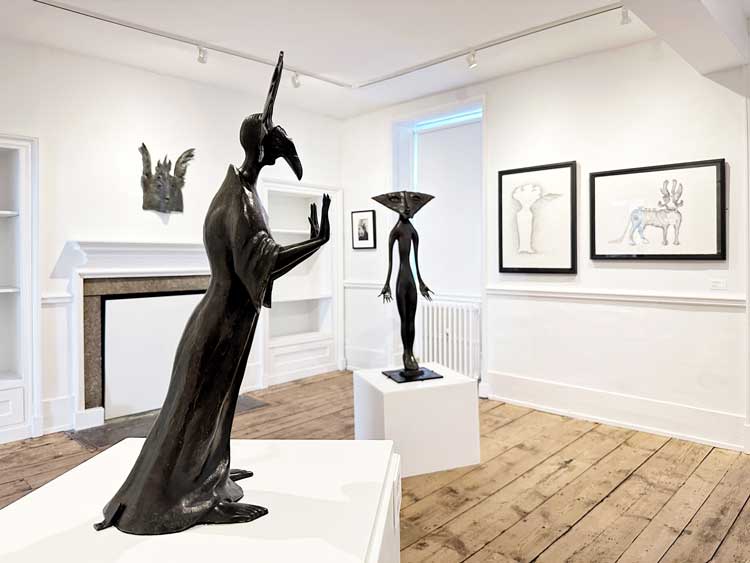 Leonora Carrington: Rebel Visionary, installation view, Newlands House Gallery, 12 July – 26 October 2024. Image courtesy Newlands House Gallery.