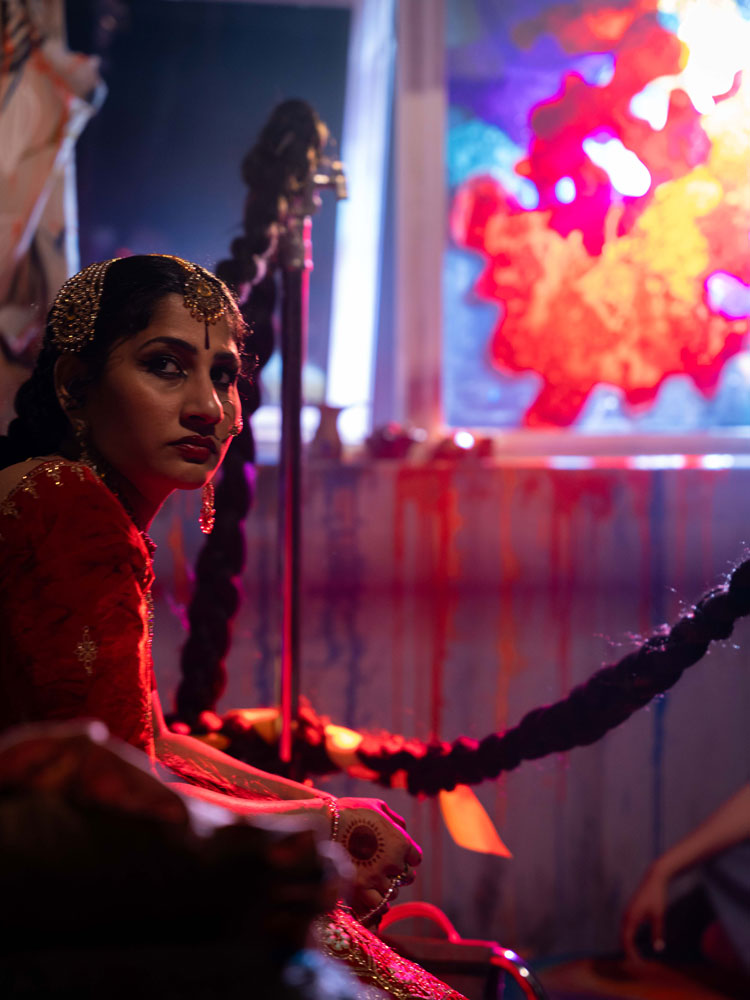 Aqsa Arif, Raindrops of Rani, at Edinburgh Printmakers until 2 November 2025. Photo: Talha Imam.
