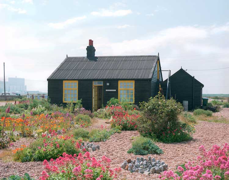 Derek Jarman, Prospect Cottage Garden at Dungeness, Kent, UK, from 1986. Photo: Howard Sooley, 1993.