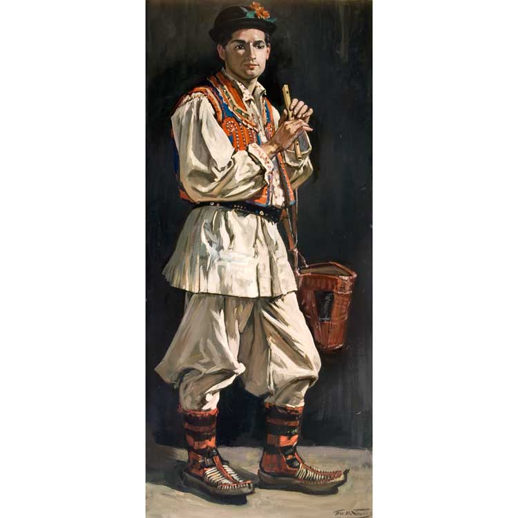 Francis Henry Newbery (1855-1946), David Brynley, c1930. Oil on canvas. Courtesy of The Ingram Collection and Dorset Museum & Art Gallery.