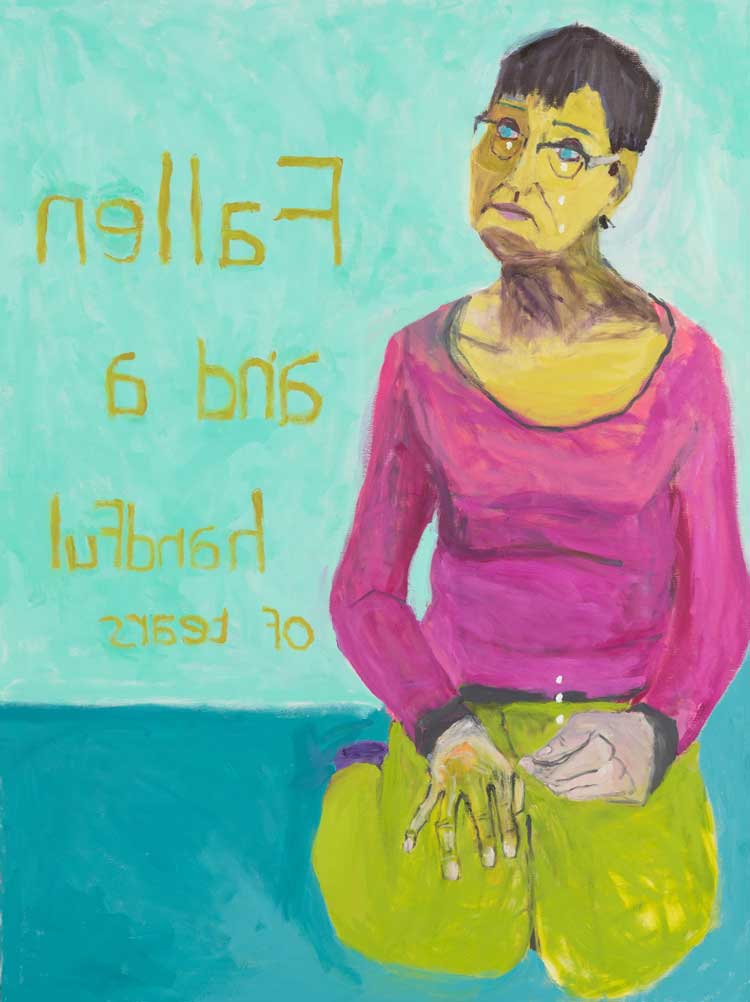 Lucy Jones (b1955), A Handful of Tears, 2013. Oil on canvas, 122 x 91 cm. The Ingram Collection © The Artist. Photo: John-Paul Bland.