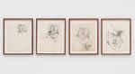 Paul Thek. Untitled, 1969-70. Pencil on paper, 27 x 21 cm (10 3/4 x 8 1/4 in) each. © Estate of Paul Thek. Courtesy of Pace Gallery, Galerie Buchholz, Mai 36 Galerie, and the Watermill Center, NY. Photo: Eva Herzog.