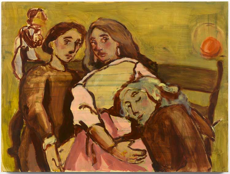 Liorah Tchiprout. I know where I stand with the skylarks, 2024. Oil on panel, 91 x 122 cm (35 ¾ x 48 in). Courtesy the artist and Pippy Houldsworth Gallery, London. © Liorah Tchiprout 2024. Photo: Todd-White Art Photography.