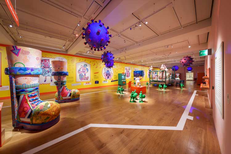 Jason and the Adventure of 254 by Jason Wilsher-Mills at Wellcome Collection, London 2024. Photo: Benjamin Gilbert. Source: Commissioned by Wellcome Collection.