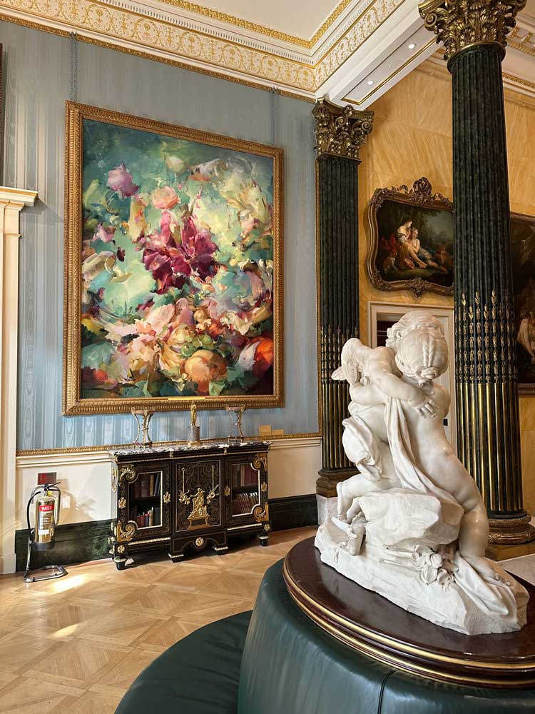 Installation view of Flora Yukhnovich