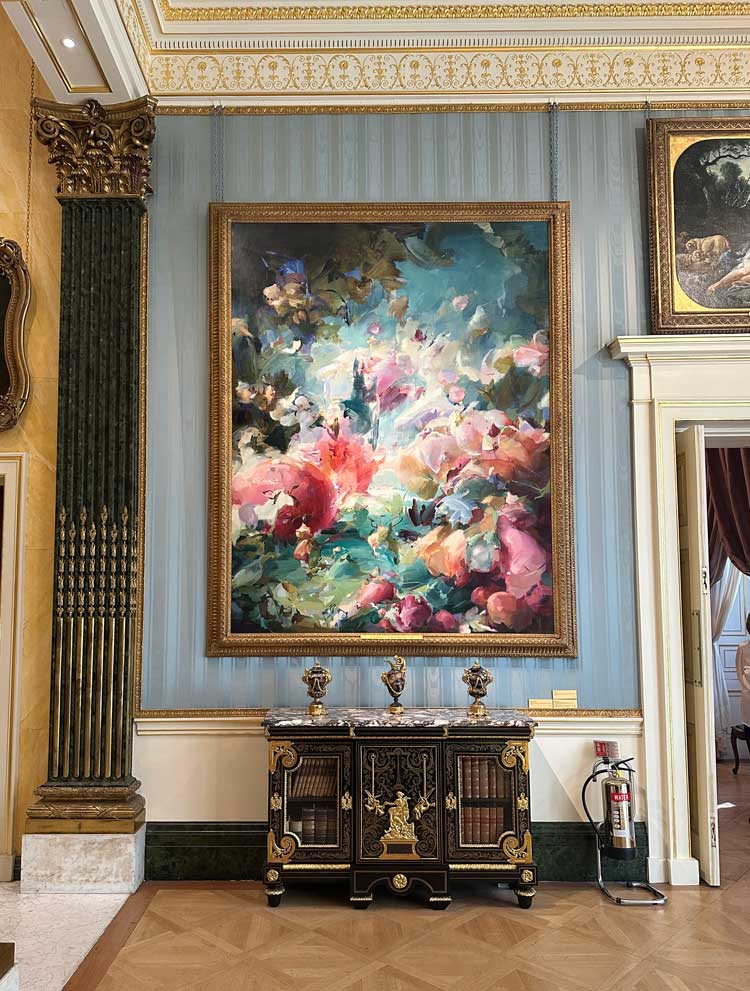 Installation view of Flora Yukhnovich